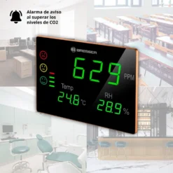 Bresser Co2 Measuring Device Smile Traffic Lights Extra-Large Led Display -Nordsmin Shop bresser co2 measuring device smile traffic lights extra large led display 4