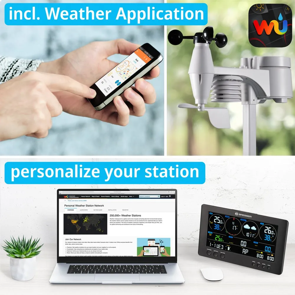 Bresser Wifi Clearview Weather Center 7-In-1 Sensor 2 Bresser Wifi Clearview Weather Center 7-In-1 Sensor - Image 2