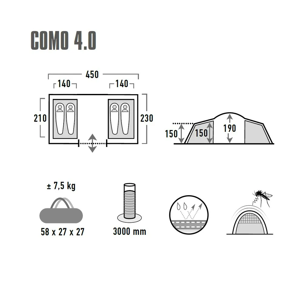 High Peak Como Tent 4 High Peak Como Tent - Image 4