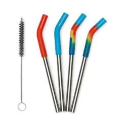 Klean Kanteen Pack Of 4 Stainless Steel Straws