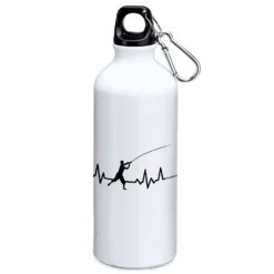 Fishing Heartbeat 800ml Aluminium Bottle