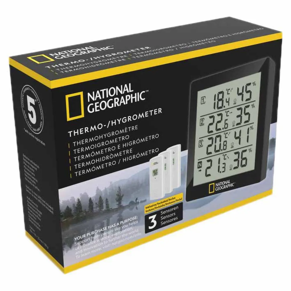 National Geographic 9070200 Thermometer And Hygrometer 5 National Geographic 9070200 Thermometer And Hygrometer - Image 5