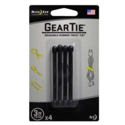 Nite Ize Gear Tie 3 Inch Pack 4 Units