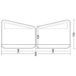 Outwell Air Scalable 180 Windscreen -Nordsmin Shop outwell air scalable 180 windscreen 2