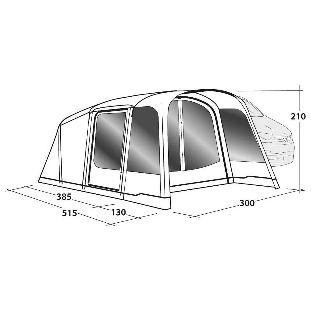 Outwell Blossburg 380 Air Caravan Tent 5 Outwell Blossburg 380 Air Caravan Tent - Image 5
