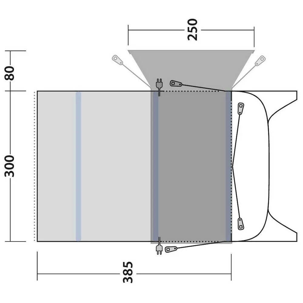Outwell Blossburg 380 Air Caravan Tent 6 Outwell Blossburg 380 Air Caravan Tent - Image 6