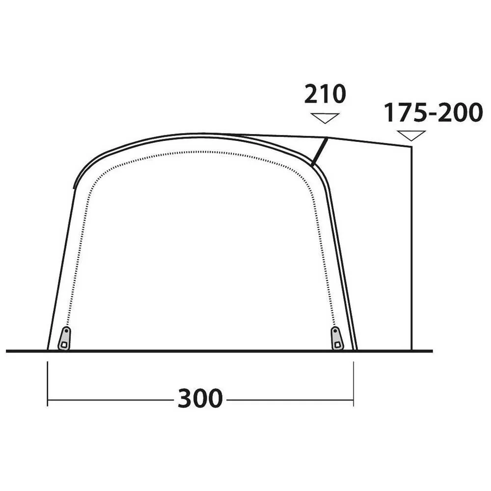 Outwell Blossburg 380 Air Caravan Tent 8 Outwell Blossburg 380 Air Caravan Tent - Image 8