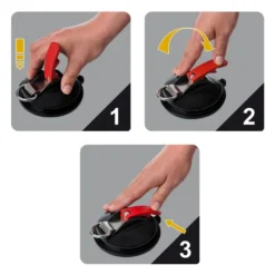 PROPLUS Suction Cup Fastener With Ring And 2 S-hooks 758082 -Nordsmin Shop proplus suction cup fastener with ring and 2 s hooks 758082 3