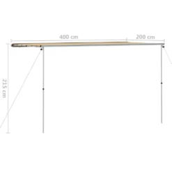 VIDAXL Camper & Caravan Awning 4x2x2,15 M -Nordsmin Shop vidaxl camper caravan awning 4x2x215 m 3