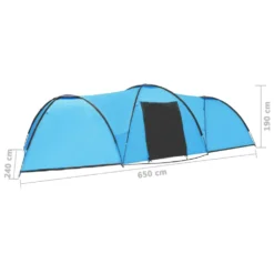 VIDAXL Camping Igloo Tent 650x240x190cm 8 Person -Nordsmin Shop vidaxl camping igloo tent 650x240x190cm 8 person 3