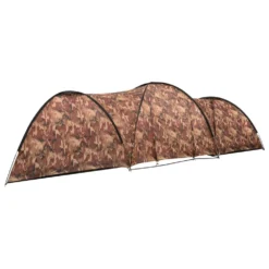 VIDAXL Camping Igloo Tent 650x240x190cm 8 Person Camouflage -Nordsmin Shop vidaxl camping igloo tent 650x240x190cm 8 person camouflage 3