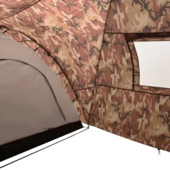 VIDAXL Camping Igloo Tent 650x240x190cm 8 Person Camouflage -Nordsmin Shop vidaxl camping igloo tent 650x240x190cm 8 person camouflage 7