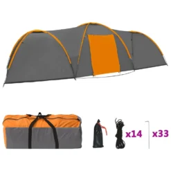 VIDAXL Igloo Camping Tent 8 Person 650X240X190Cm -Nordsmin Shop vidaxl igloo camping tent 8 person 650x240x190cm 2